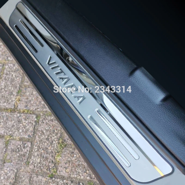 For Suzuki Vitara 20152021 Accessories Stainless Door Sill Kick Scuff